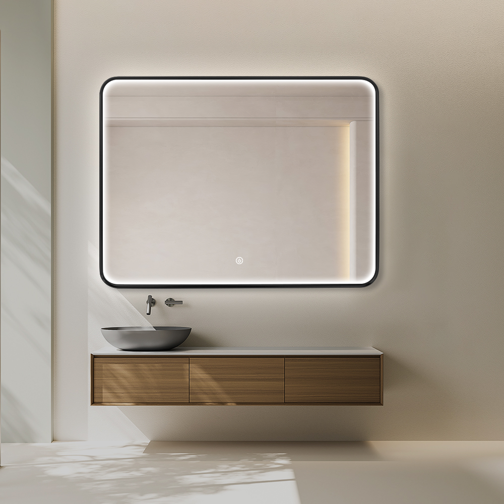 Specchio LED OEM&ODM con Anta e Cornice in Alluminio Anti-Appannamento per Hotel