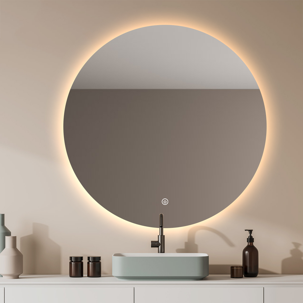Factory Direct OEM & ODM Round LED Backlit Bathroom Mirror with CE/IP44 Certified