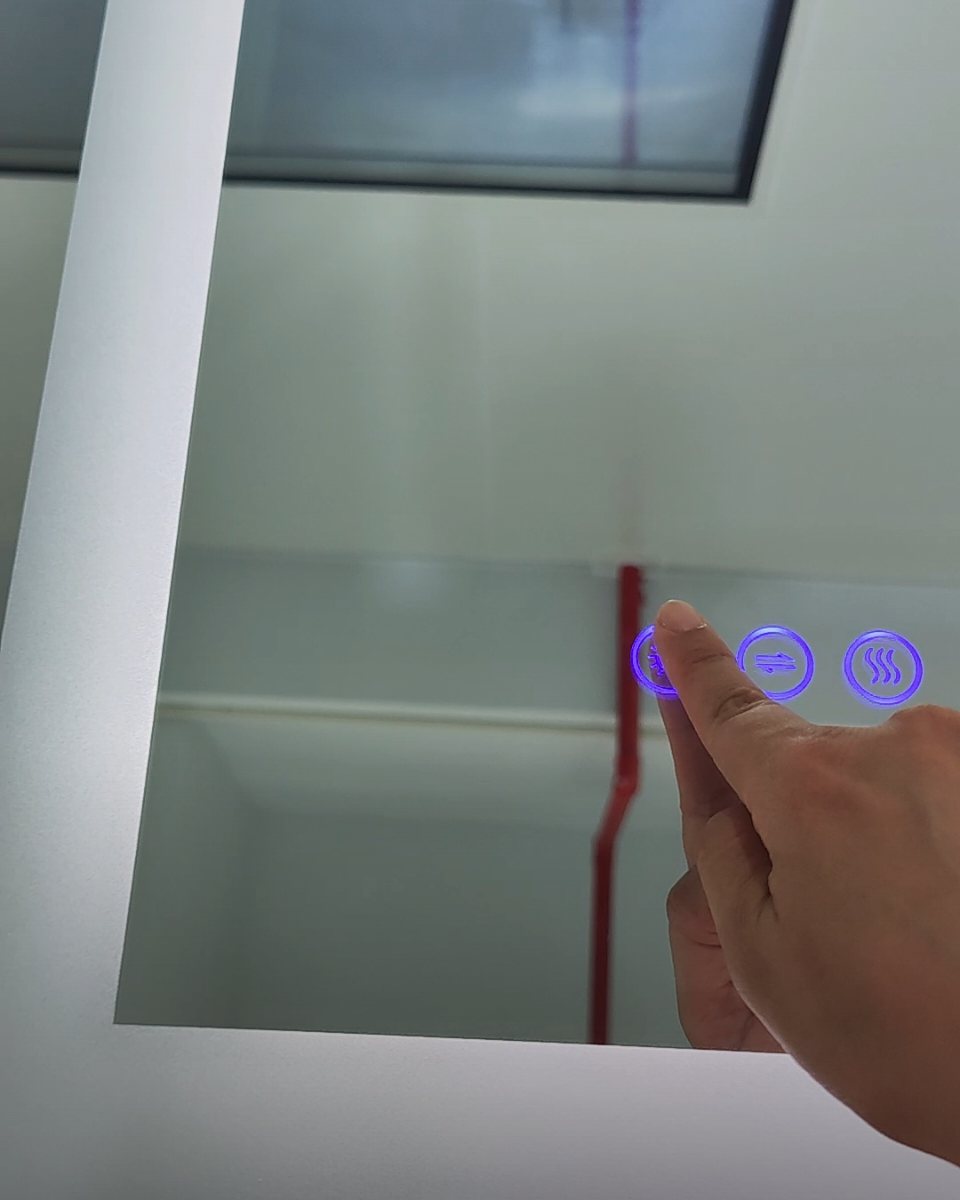 Illuminated LED Bathroom Mirror | 3-Color Temperature & Stepless Dimming